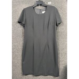 Sport Collection Sheath Dress Womens Size 12 Black Short Sleeve Lined